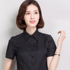 職業襯衣女短4